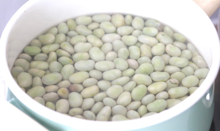 tuinbonen in pan - Chickslovefood.com