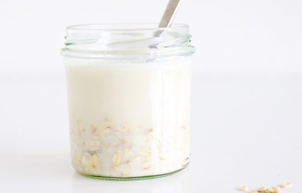 overnight oats met rood fruit