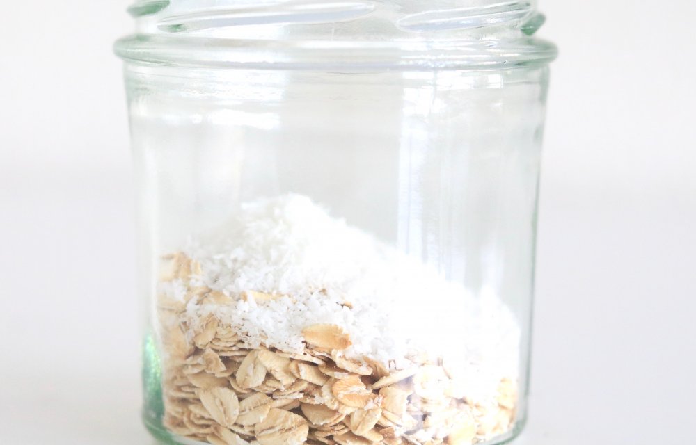 overnight oats met rood fruit