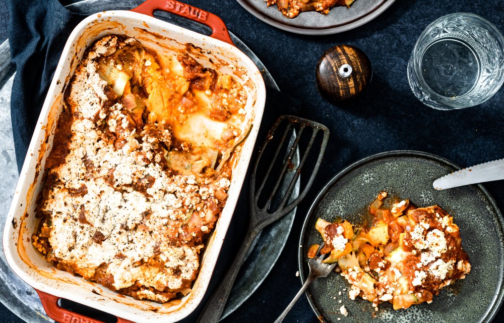 Zoete aardappellasagne