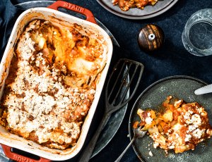 Zoete aardappellasagne