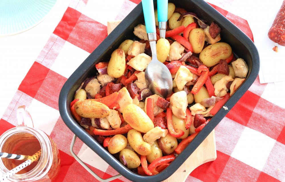 Kip met chorizo en krieltjes uit de oven CHICKSLOVEFOOD