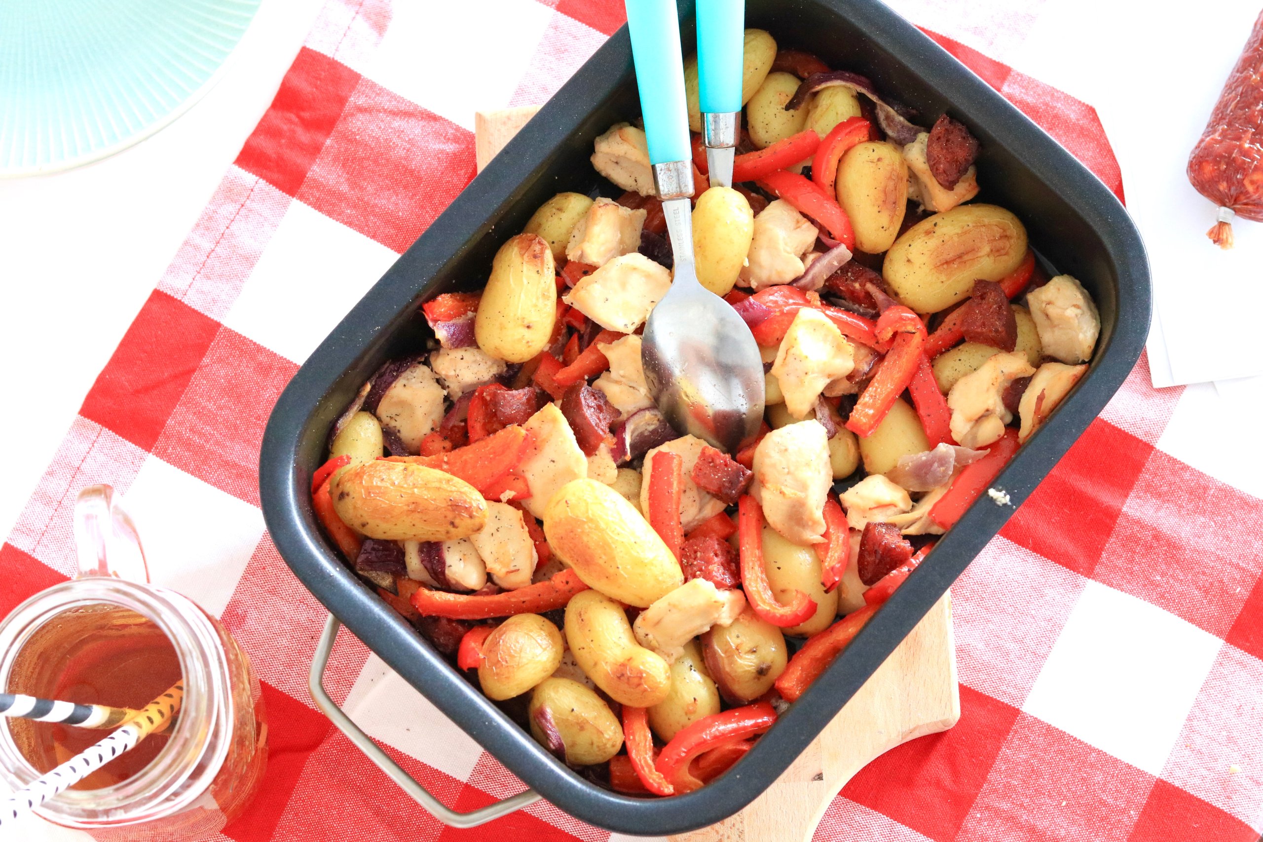 Kip met chorizo en krieltjes uit de oven CHICKSLOVEFOOD