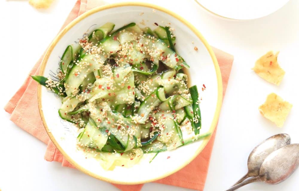 aziatische komkommersalade CHICKSLOVEFOOD