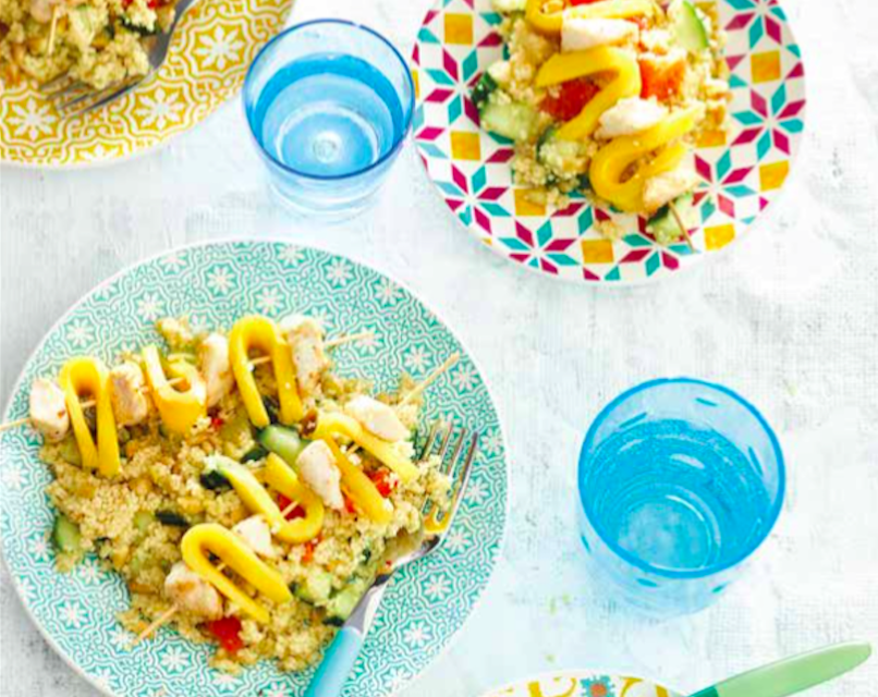 Kip & mango spieren CHICKSLOVEFOOD