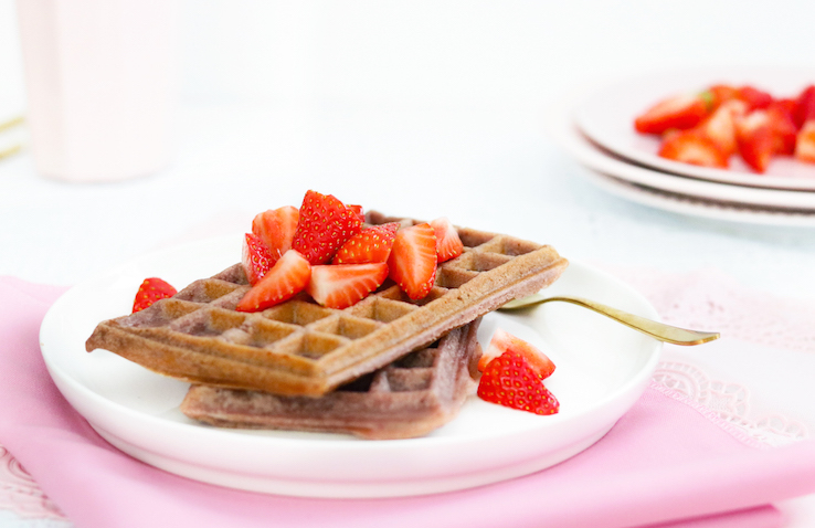GEZONDE AARDBEIENWAFELS - CHICKSLOVEFOOD