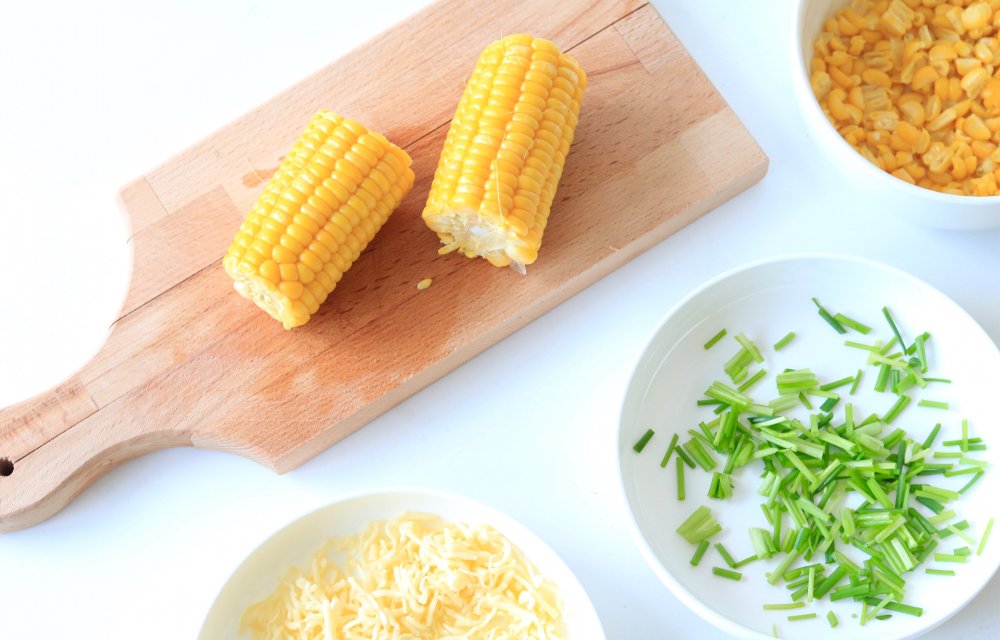 mais, bieslook kaas CHICKSLOVEFOOD