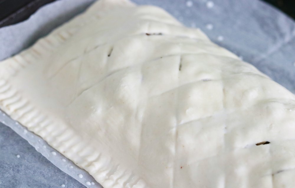 BLADERDEEGROL GEVULD MET CHAMPIGNONS - CHICKSLOVEFOOD