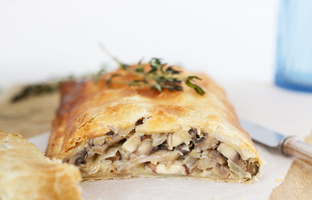 BLADERDEEGROL MET CHAMPIGNON VULLING - CHICKSLOVEFOOD