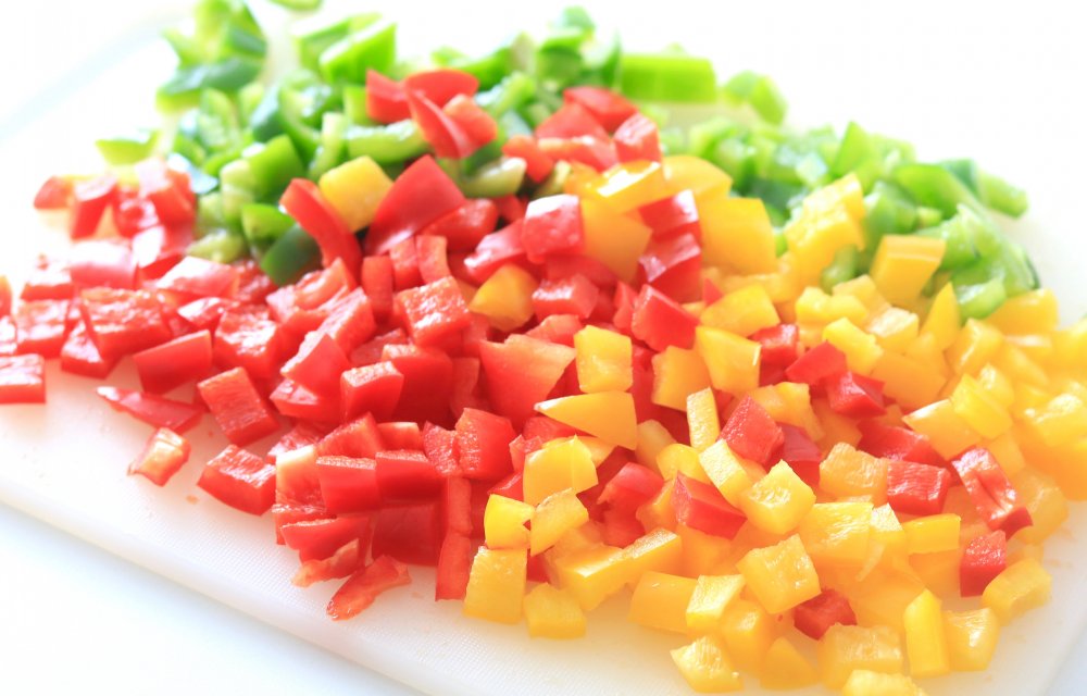 paprika blokjes CHICKSLOVEFOOD