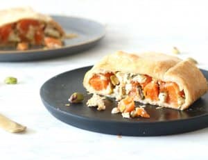 bladerdeegrol met pompoen CHICKSLOVEFOOD