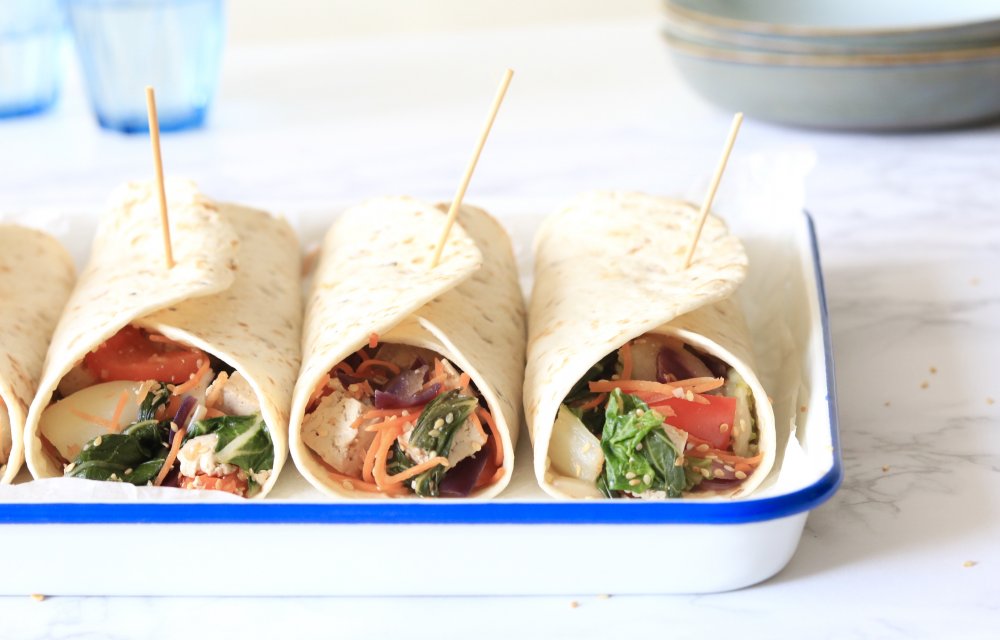 OOSTERSE WRAPS MET TOFU - CHICKSLOVEFOOD