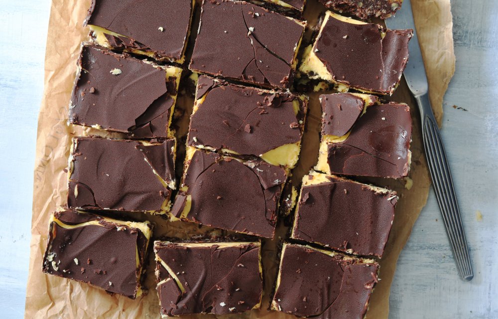 RECEPT NANAIMO BARS MET CHOCOLADE - CHICKSLOVEFOOD