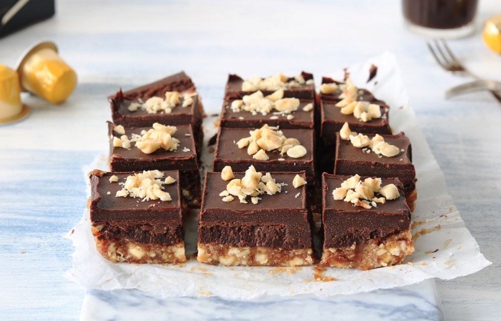 CHOCOLADE FUDGE BARS MET KOFFIE - CHICKSLOVEFOOD