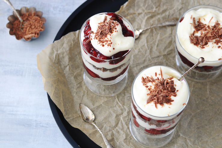 Schwarzwälder Kirsch in een glaasje - CHICKSLOVEFOOD