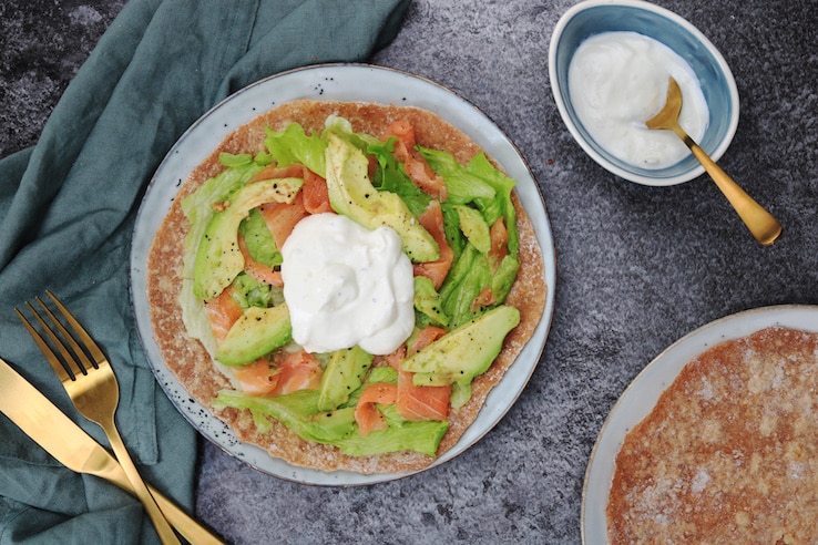 ROMIGE WRAPS MET ZALM EN AVOCADO - CHICKSLOVEFOOD