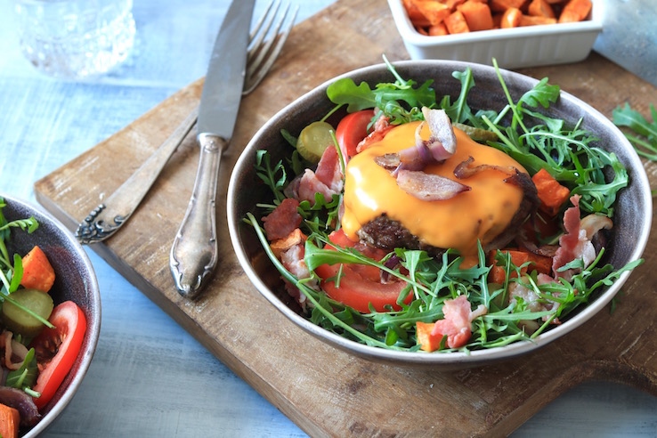 cheeseburger salade CHICKSLOVEFOOD