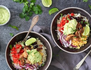 Mexicaanse rijstbowl