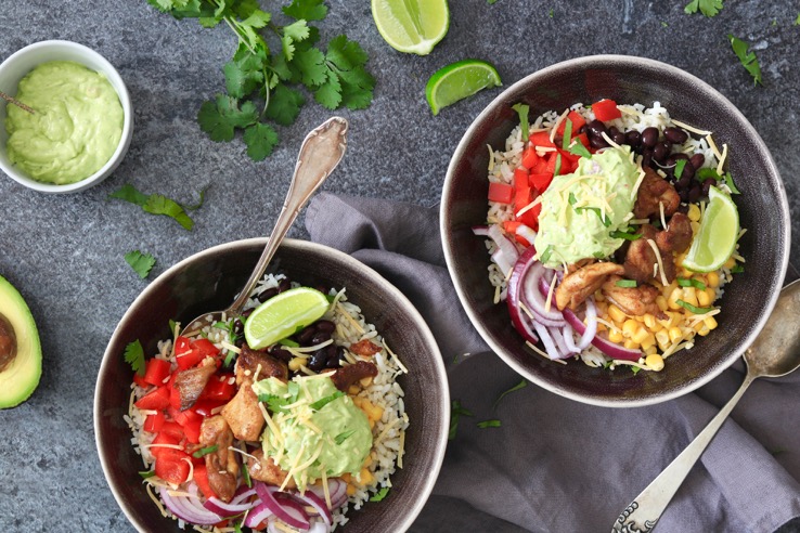 Mexicaanse rijstbowl