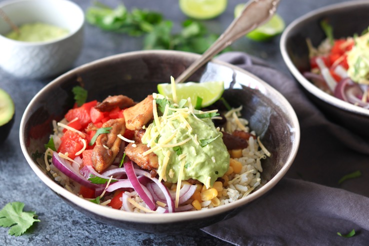 Mexicaanse rijstbowl