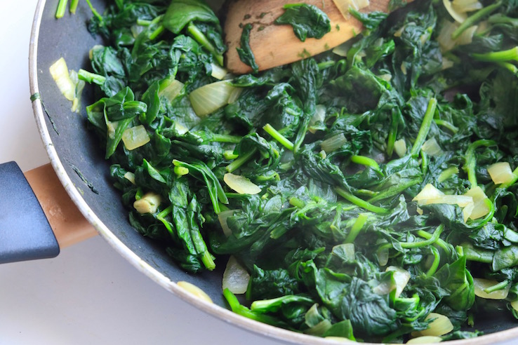 spinazie ui wokken CHICKSLOVEFOOD