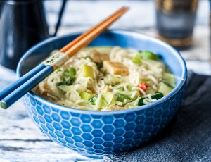 makkelijke noedelsoep zonder vlees