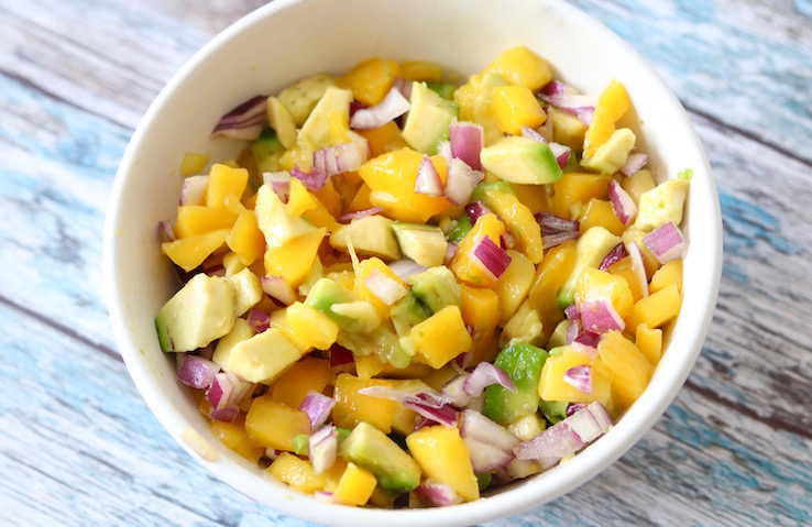 mango avocado salsa CHICKSLOVEFOOD