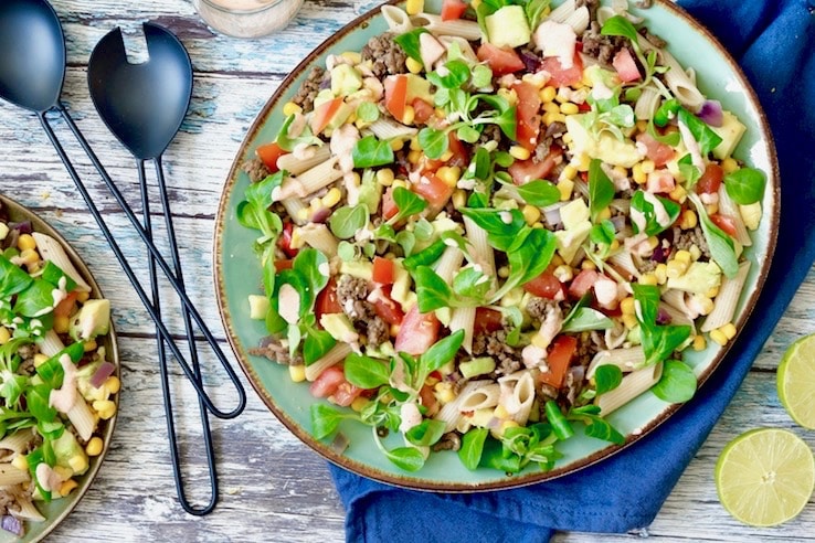 mexicaanse pastasalade