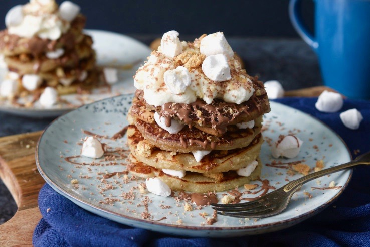 Rocky road pancakes