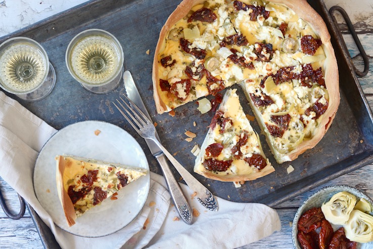 Mediterraanse hartige taart