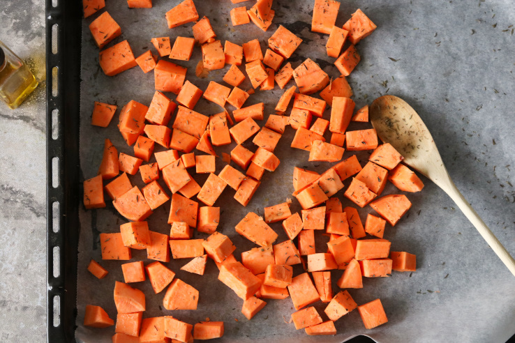 zoete-aardappel-tijm-bakplaat-chickslovefood