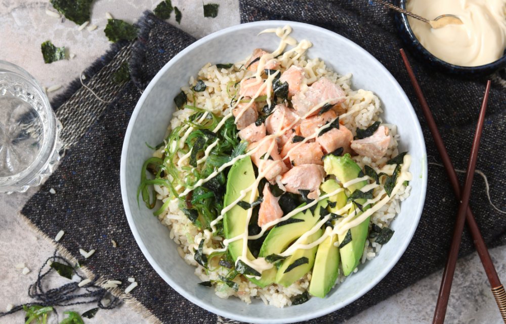 Supersnelle sushibowl