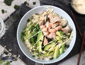 Supersnelle sushibowl