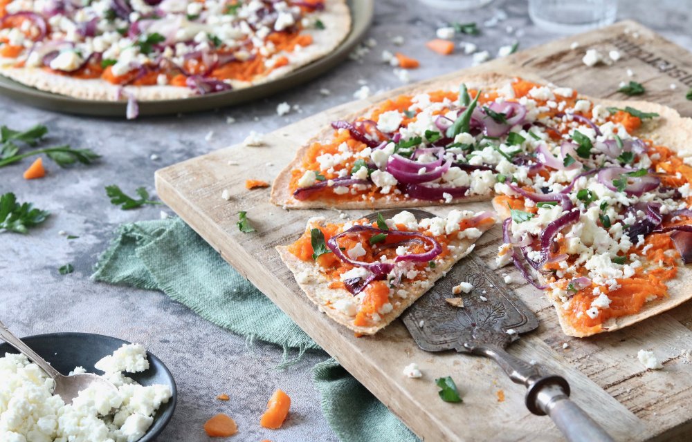 Wrappizza met pompoen recept met pompoen