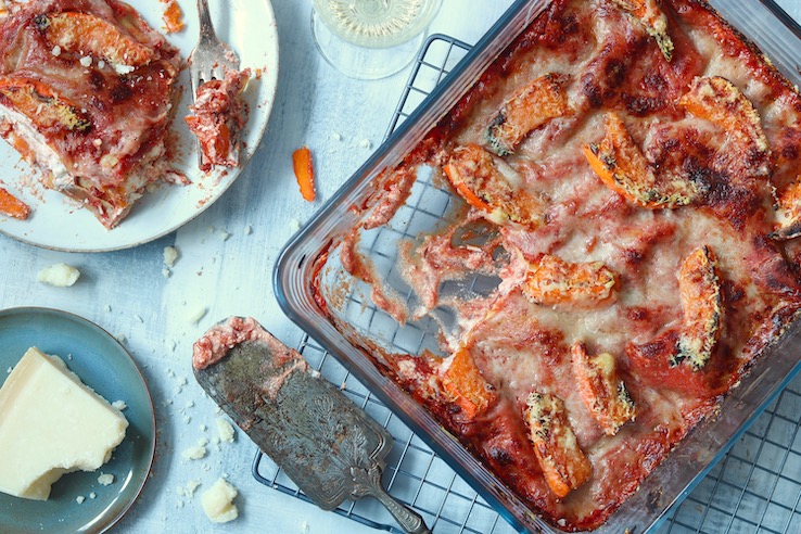 Pompoenlasagne