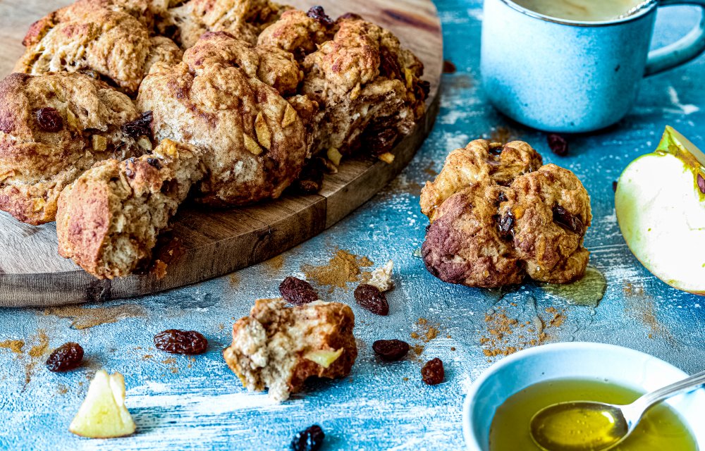 gezond breekbrood met appel en kaneel