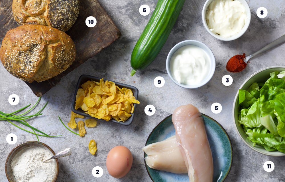 Gezonde MC Chicken - Ingrediënten - Chickslovefood