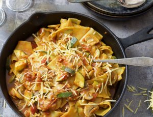 lasagne uit de koekenpan