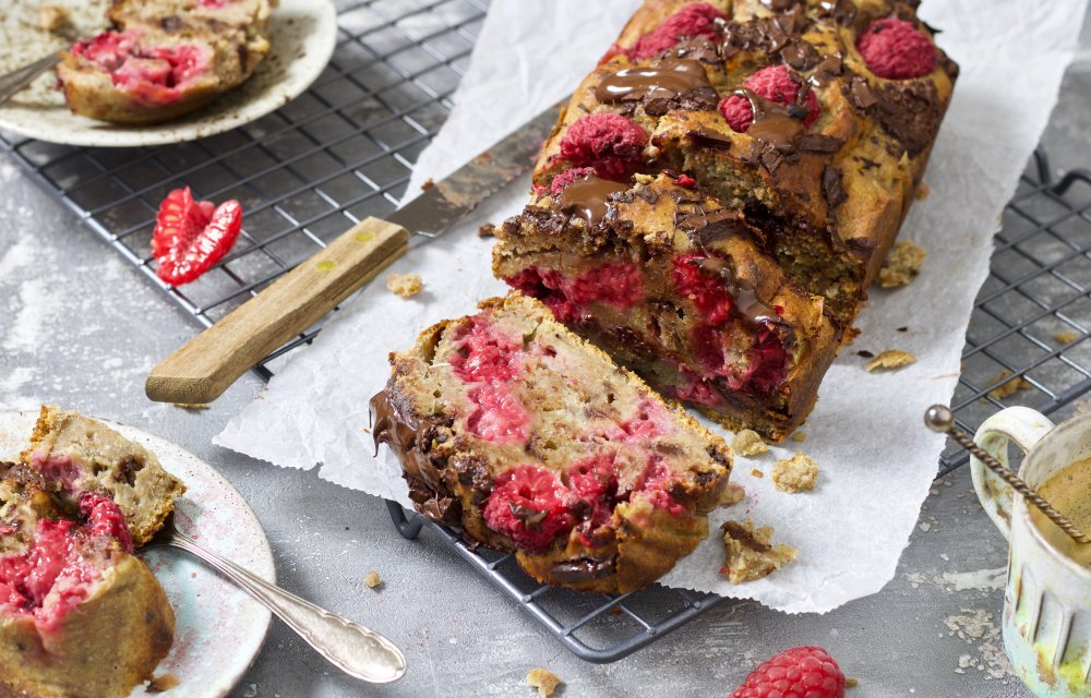 Banenbrood met frambozen - Eindfoto2 - Chickslovefood