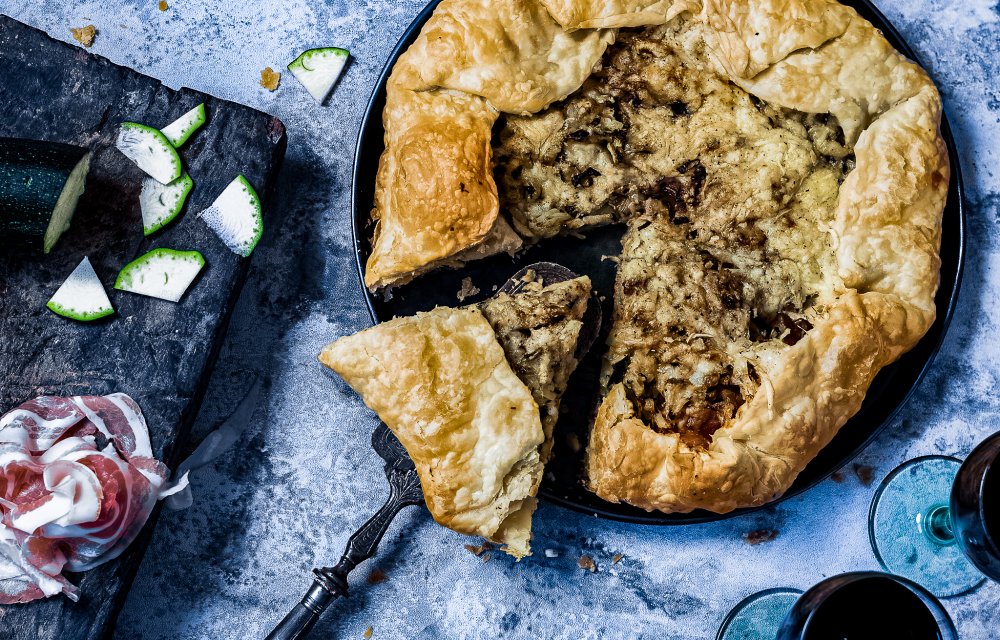 Hartige galette met parmaham