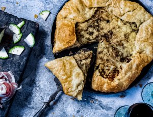 Hartige galette met parmaham