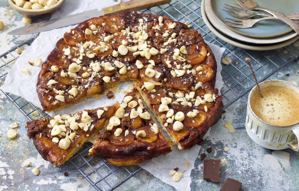 Tarte tatin met banaan en chocolade - Eindfoto1 - Chickslovefood