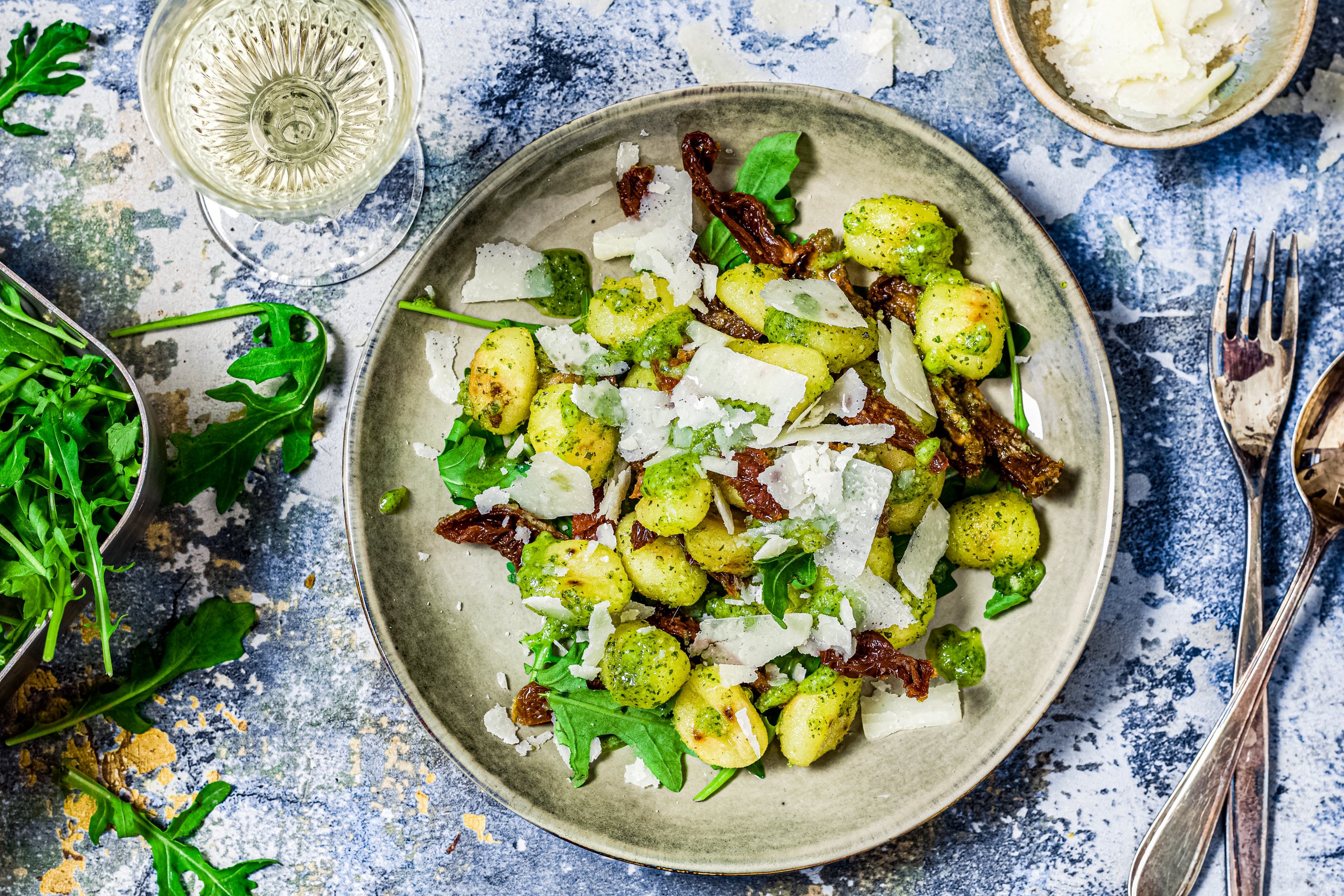 gnocchi met rucolapesto