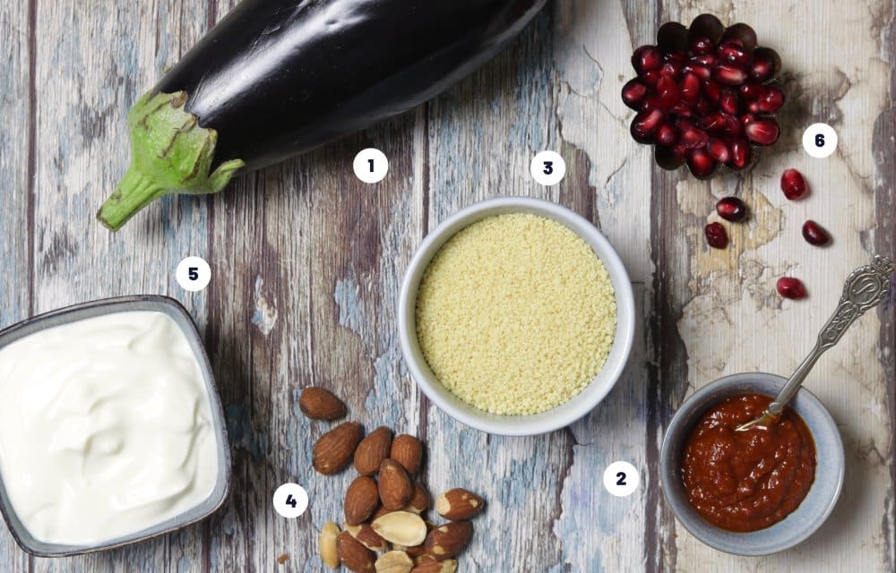 Pittige aubergines van de barbecue - Ingrediënten1 - Chickslovefood