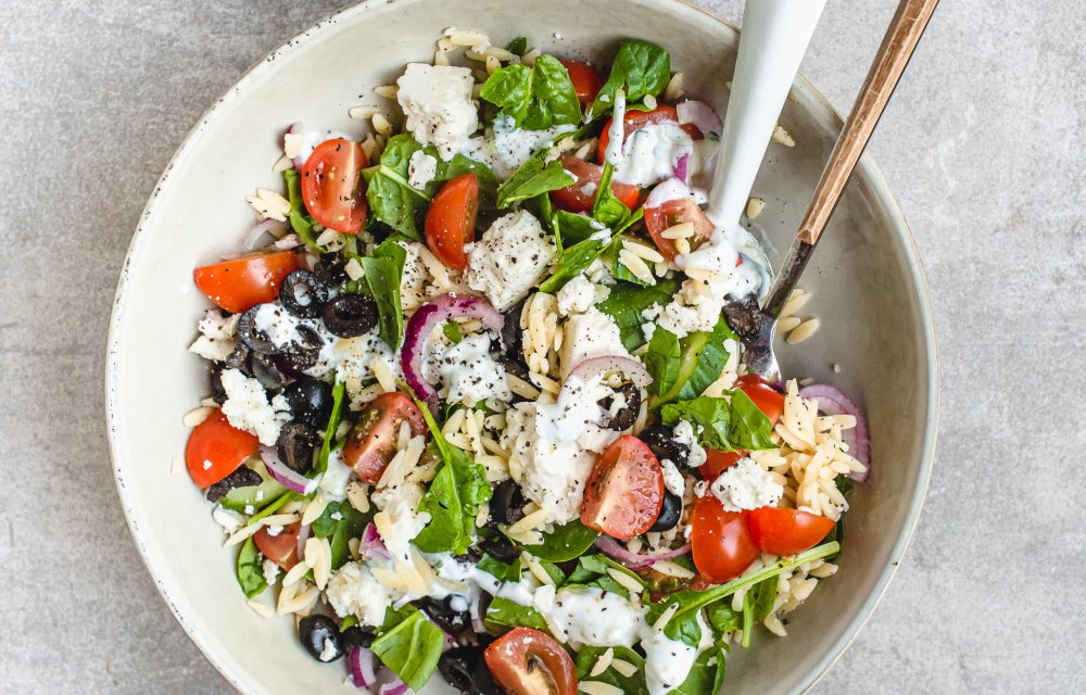 Griekse orzosalade