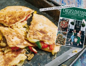 Quesadilla's met champignons en oude kaas