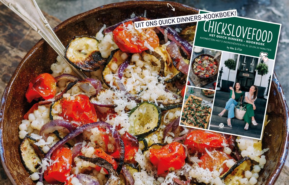 Parelcouscous met gegrilde groenten - Eindfoto - Chickslovefood