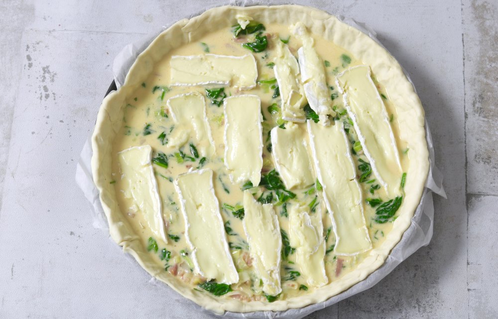 quiche met brie