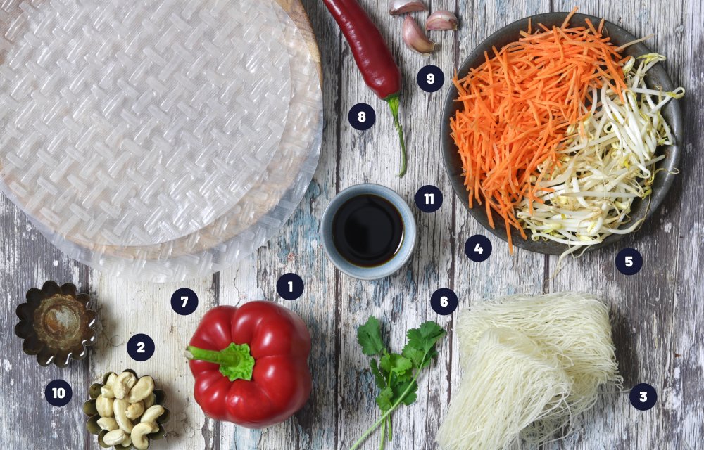 Summerrolls - Ingrediënten1 - Chickslovefood