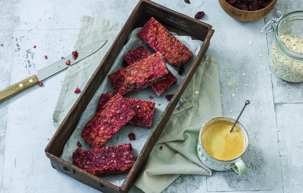 gezonde repen met aardbei